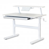 Детский стол Mealux ErgoKids с полкой TH-210 W+BD-S50 XL White