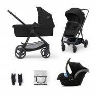 Универсальная коляска 3 в 1 Kinderkraft Newly Classic Black