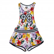 Полукомбинезон-шорты BluKids Bio Cotton Flower