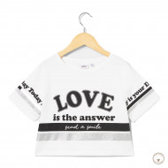 Футболка BluKids Bio Cotton Love Is The Answer Send A Smile