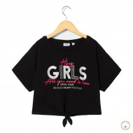 Укороченная футболка BluKids Bio Cotton Open Your Heart