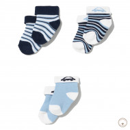 Набор носков BluKids Bio Cotton Auto 3 шт