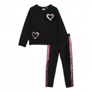 Комплект утепленный BluKids Джемпер Леггинсы Two hearts