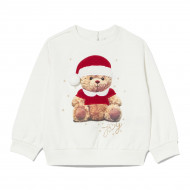 Свитшот утепленный BluKids New Years bear white