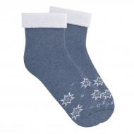 Носки утепленные Duna Snowflake dance blue