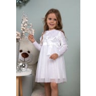 Платье Mevis White Velour