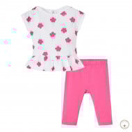 Комплект BluKids Bio Cotton Футболка Леггинсы Flowers for mom
