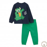 Комплект свитшот штаны BluKids Better Cotton Funny monster
