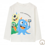 Лонгслив BluKids Better Cotton Monster selfie