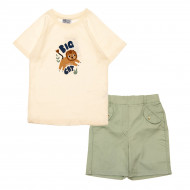 Комплект Hello Baby Футболка Шорты 23YHLBETKM160-01 Milk/Mint, р. 80