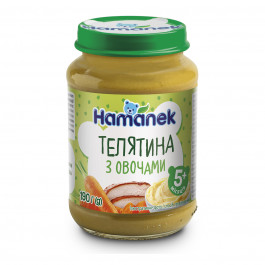Пюре мясное Hamanek Телятина Овощи 190 г