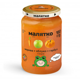 Пюре Малятко Морковь Тыква Яблоко 180 г