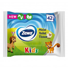 Влажная туалетная бумага Zewa Kids 42 шт