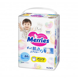 Подгузники-трусики Merries Размер L (9-14 кг), 44 шт