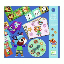 Настольная игра Djeco Маленькие друзья 3 в 1