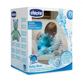 Плюшевый музыкальный мишка Chicco, голубой