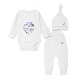 Комплект Flamіngo Боди Шапочка Ползунки Little Ukrainian, р. 62