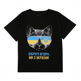 Футболка Flamingo Patriot cat black, р. 140