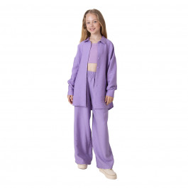 Комплект Mevis Рубашка и брюки Violet Violet, р. 152