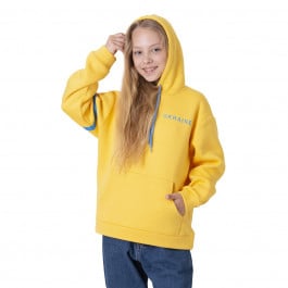 Худи утепленный Mevis Ukraine yellow, р. 128