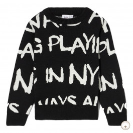 Свитер BluKids Better Cotton Play in Black, р. 134