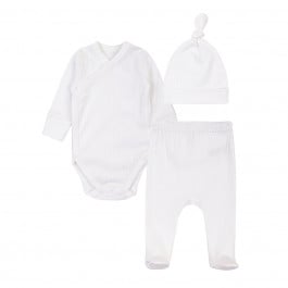 Комплект Krako Боди Ползунки Шапочка Bedtime story white, р. 56-62