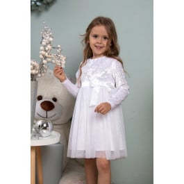 Платье Mevis White Velourr, р. 80