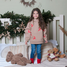 Худи утепленное Mevis Christmas reindeer, р. 134