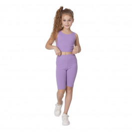 Комплект Mevis Майка Шорты Sports running lilac, р. 146
