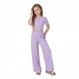 Комплект Mevis Топ Штаны New hairstyle lilac, р. 134