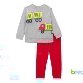 Комплект BluKids Better Cotton Джемпер Брюки Building, р. 98