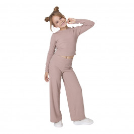 Комплект Mevis Джемпер и штаны Beige, р. 128