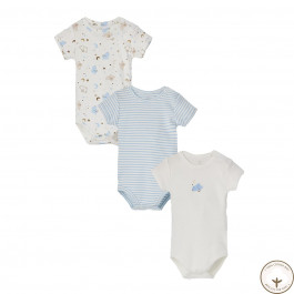 Набор боди BluKids Bio Cotton 6192479 3 шт, р. 68