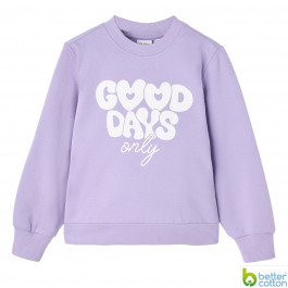 Свитшот BluKids Better Cotton Only Purple, р. 110