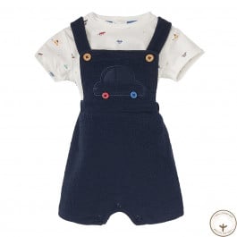 Комплект BluKids Bio Cotton Футболка Полукомбинезон 6237930, р. 62