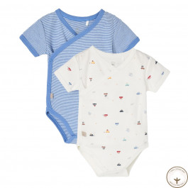 Набор боди BluKids Bio Cotton 6237876, 2 шт, р. 56