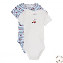 Набор боди Blukids Organic Cotton 6245434, 2 шт., р. 98