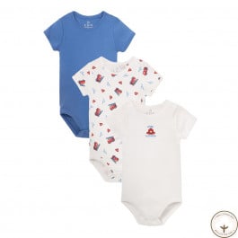 Набор боди Blukids Bio Cotton 6245439, 3 шт, р. 80