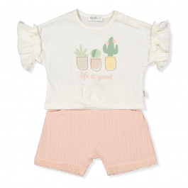 Комплект Bebetto Футболка Шорты K4816 Pink, р. 92