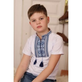 Вышиванка-футболка Piccolo Захар 250086 синий, р. 134