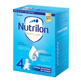Суміш молочна Nutrilon Premium+ 4, 600 г