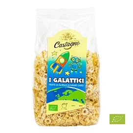 Органічні макарони Castagno з пшениці Дурум I Galattici 500 г