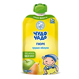Пюре Чудо-Чадо Груша Яблуко без цукру 90 г