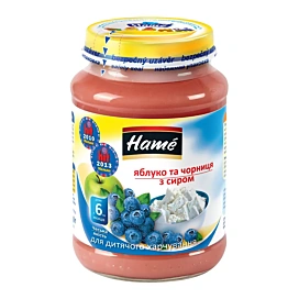Пюре Hame Яблуко Чорниця Сир 190 г
