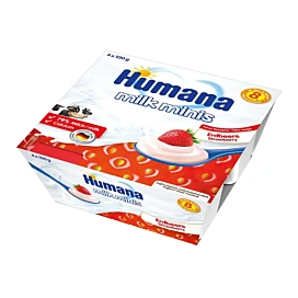 Кисломолочний десерт Humana з полуницею 400 г