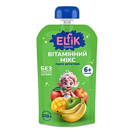Пюре фруктове Elfik Magic Вітамінний мікс 100 г