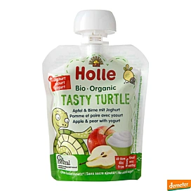 Пюре органічне Holle Tusty Turtle Йогурт Яблуко Груша 85 г