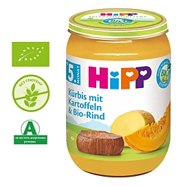 Пюре органічне Hipp Гарбуз Картопля Яловичина 190 г