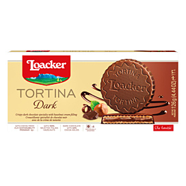 Вафлі Loacker Tortina Dark 126 г