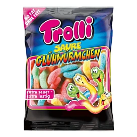 Цукерки жувальні Trolli Кислі Світлячки 100 г